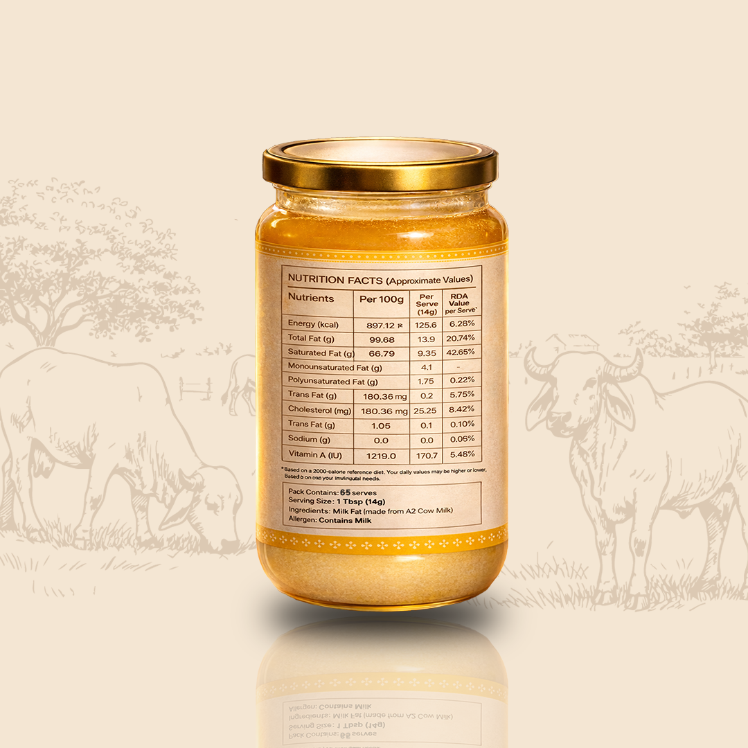 Bhadrika A2 Rathi Cow Ghee -500ml